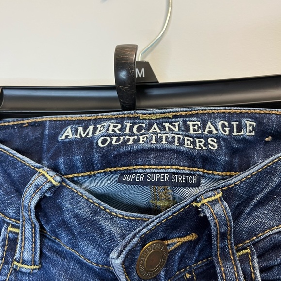 American Eagle Super Super Stretch Dark Wash Skinny Jeana - Picture 5 of 6